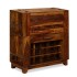 Mueble bar madera maciza de sheesham 85x40x95