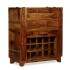 Mueble bar madera maciza de sheesham 85x40x95