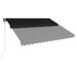 Toldo retráctil automático gris antracita 450x300