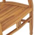 Juego de comedor de jardín 3 piezas madera maciza de