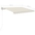 Toldo automático con LED y sensor de viento crema 350x250