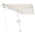 Toldo de pie automático crema 500x300