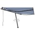 Toldo de pie automático azul y blanco 400x300