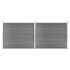 Set de panel de valla WPC gris 353x146