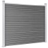 Set de panel de valla WPC gris 353x146