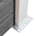 Set de panel de valla WPC gris 353x146