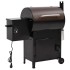 Barbacoa de pellets con chimenea hierro negro 104