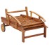 Set de tumbonas con mesita 2 uds madera maciza de