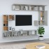 Mueble de pared de TV madera contrachapada gris