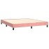 Cama box spring con colchón terciopelo rosa 160x200