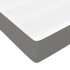 Cama box spring con colchón tela gris oscuro 200x200