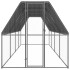 Jaula gallinero de exterior de acero galvanizado 2x8x2