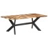 Mesa de comedor madera maciza con acabado miel 200x100x75