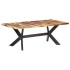 Mesa de comedor madera maciza con acabado miel 200x100x75