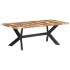 Mesa de comedor madera maciza con acabado miel 200x100x75