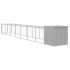 Gallinero con corral acero galvanizado gris claro