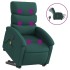 Sillón masaje eléctrico reclinable elevable tela verde