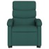 Sillón masaje eléctrico reclinable elevable tela verde