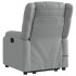 Sillón de masaje eléctrico reclinable elevable tela gris