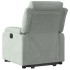 Sillón eléctrico reclinable elevable de terciopelo gris