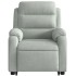 Sillón eléctrico reclinable elevable de terciopelo gris