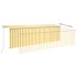 Toldo retráctil manual persiana y LED amarillo y blanco 5x3