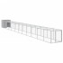 Gallinero y corral acero galvanizado gris claro 110x1221x110