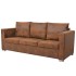 vidaXl  Sofa de 3 plazas 191x73x82 cm piel de ante