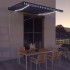 Toldo con LED y sensor de viento azul y blanco 400x300