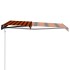 Toldo automático retráctil naranja y marrón 450x300