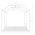 Carpa garaje de almacenamiento PVC verde 2,4x2,4