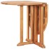 Set de comedor de jardín plegable 5 pzas madera maciza de