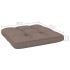 Silla de jardín cojines 2 uds gris taupe madera pino