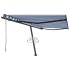 Toldo de pie automático azul y blanco 400x350