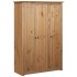 Armario de 3 puertas madera pino Panamá Range 118x50x171,5