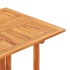 Set de comedor de jardín plegable 7 piezas madera maciza