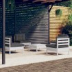 Muebles de jardín 5 pzas con cojines antracita madera de pino