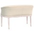 Banco de lino beige 98x56x69