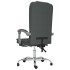 Silla de oficina reclinable con masaje de tela gris