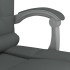 Silla de oficina reclinable con masaje de tela gris