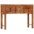 Mesa consola madera maciza de acacia rugosa 120x32x80