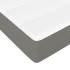 Cama box spring con colchón tela gris oscuro 140x200