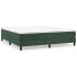 Cama box spring con colchón terciopelo verde oscuro 180x200