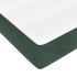 Cama box spring con colchón terciopelo verde oscuro 180x200