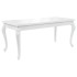 Mesa de comedor blanco brillante 179x89x81