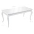 Mesa de comedor blanco brillante 179x89x81