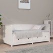 Sofá cama madera maciza de pino blanco 90x190 cm