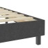 Estructura de cama Box Spring tela gris 90x200