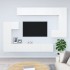 Mueble de pared para TV madera contrachapada blanco