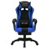 Silla gaming con luces LED RGB cuero sintético azul y